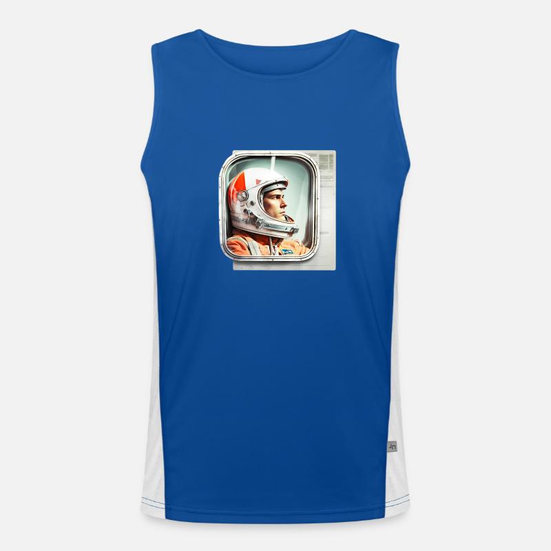 Retro Flash No42 Funktionelles Kontrast-Tank Top für Männer 