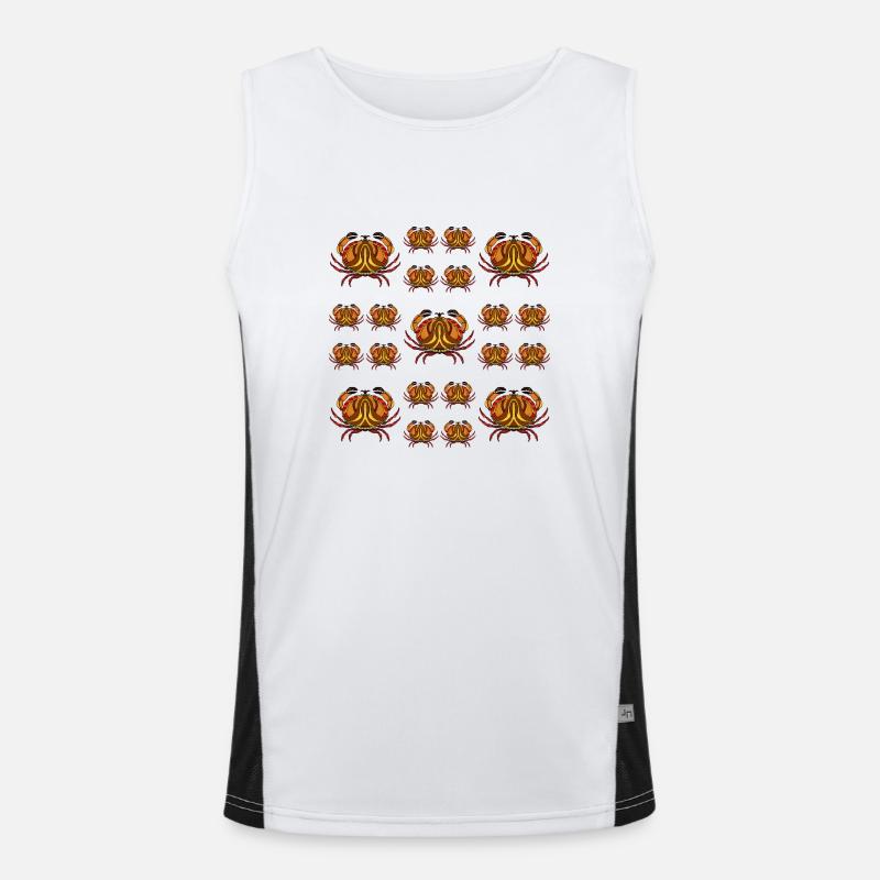 Krebs Funktionelles Kontrast-Tank Top für Männer 