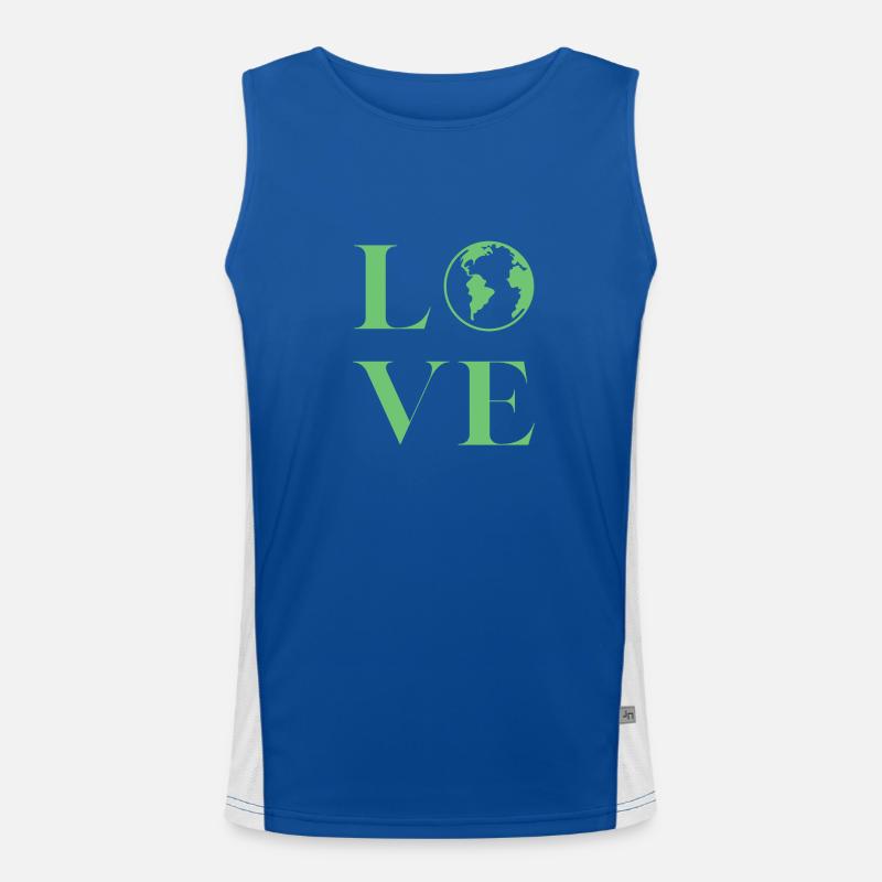 Love Environment Men's Functional Contrast Tank Top 