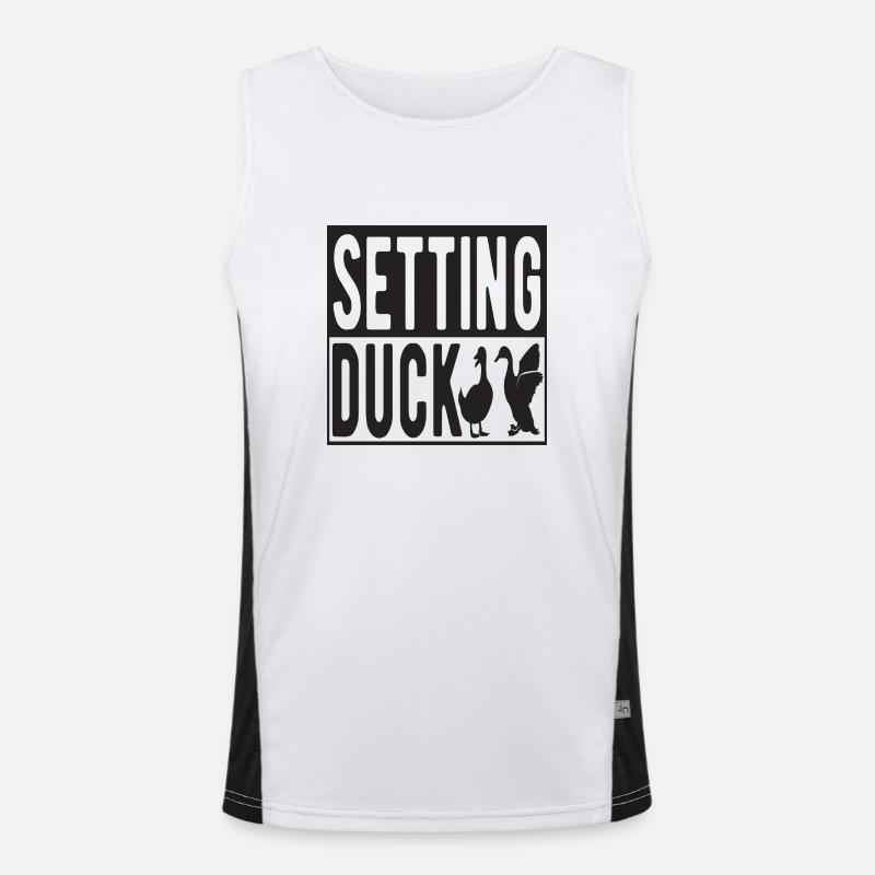 Setting Duck Men's Functional Contrast Tank Top 