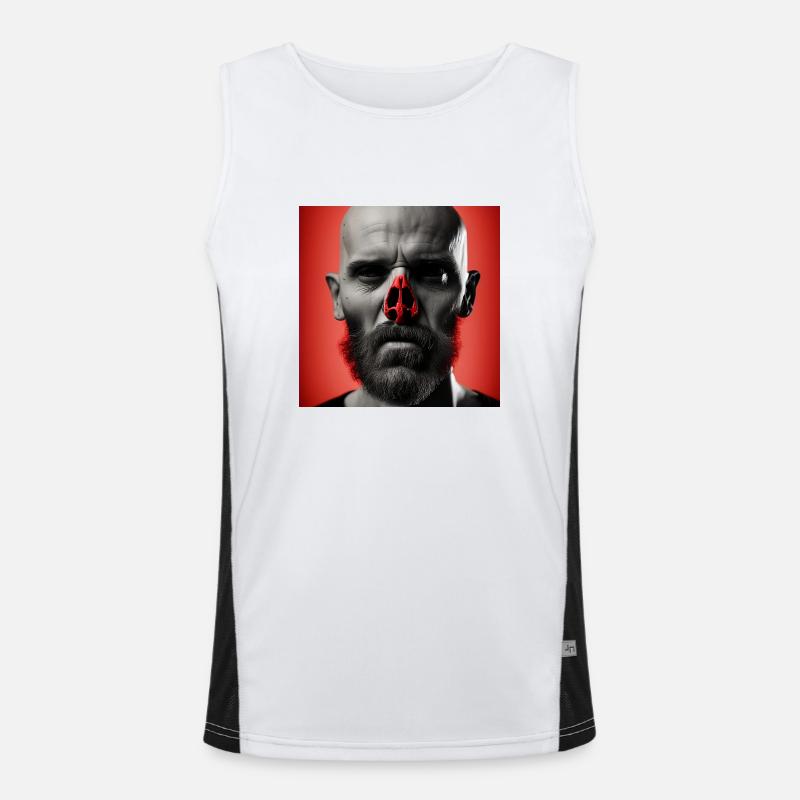 RedNose1 Funktionelles Kontrast-Tank Top für Männer 