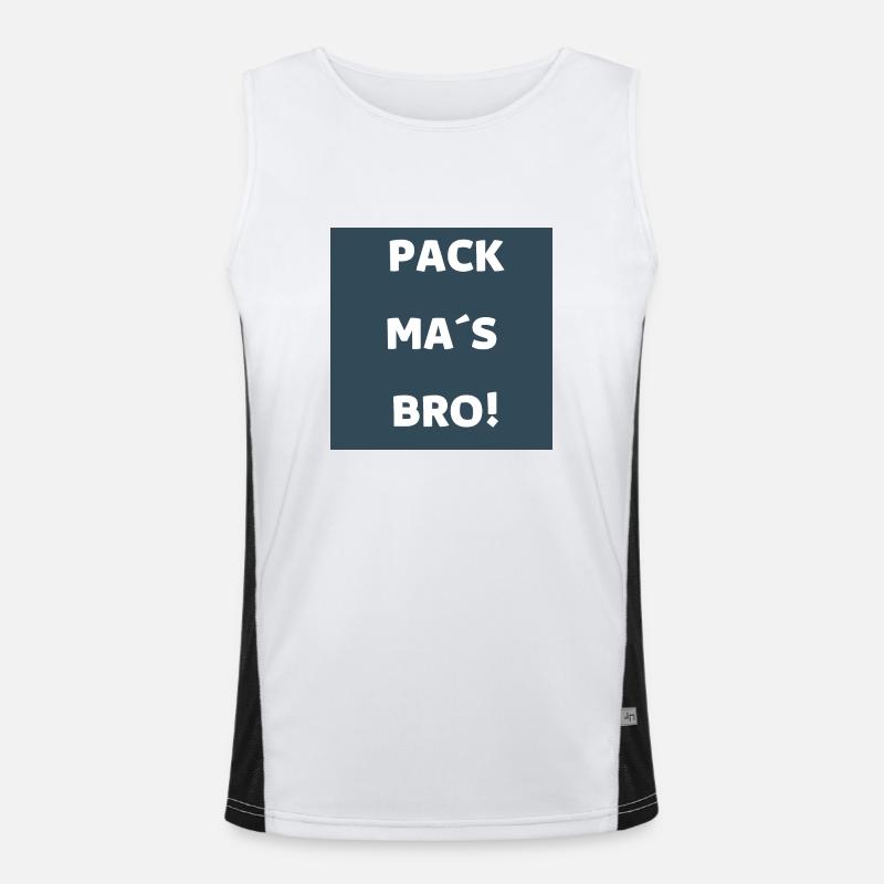 pack mas bro Funktionelles Kontrast-Tank Top für Männer 