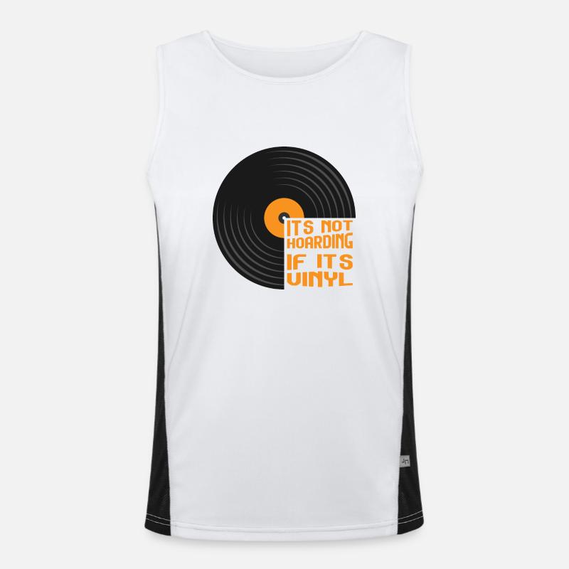 Ce n’est pas de la thésaurisation si c’est du vinyle Débardeur respirant contrasté Homme 