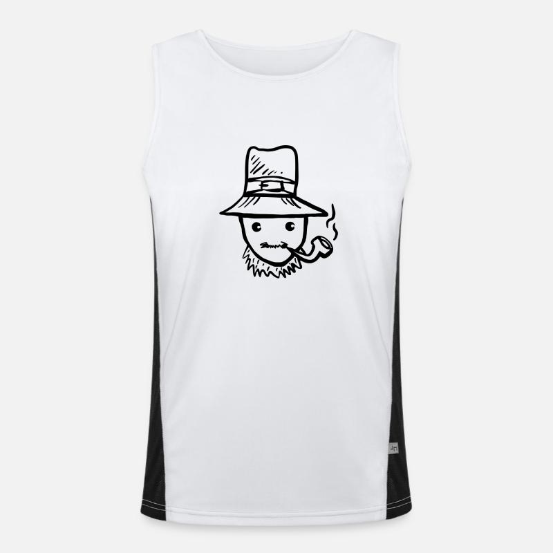 Leprechaun St. Patrick Day Men's Functional Contrast Tank Top 