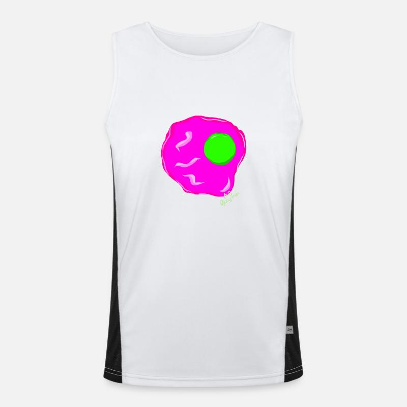 Fosfi fried egg Men's Functional Contrast Tank Top 