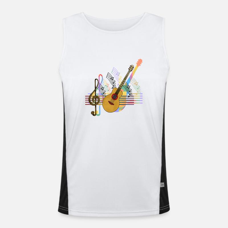 Gitarre Funktionelles Kontrast-Tank Top für Männer 
