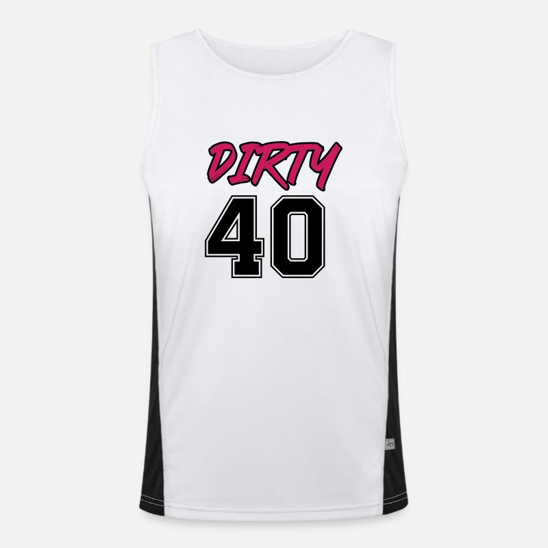 dirty 40 Funktionelles Kontrast-Tank Top für Männer 