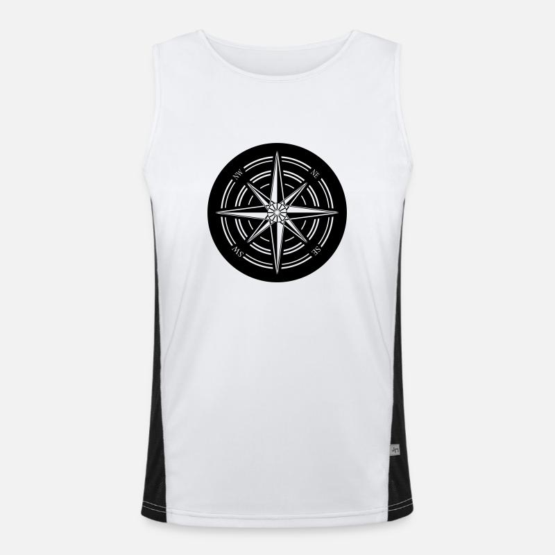 kompass Funktionelles Kontrast-Tank Top für Männer 