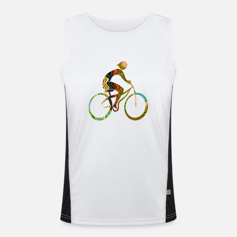 Radfahrer Funktionelles Kontrast-Tank Top für Männer 