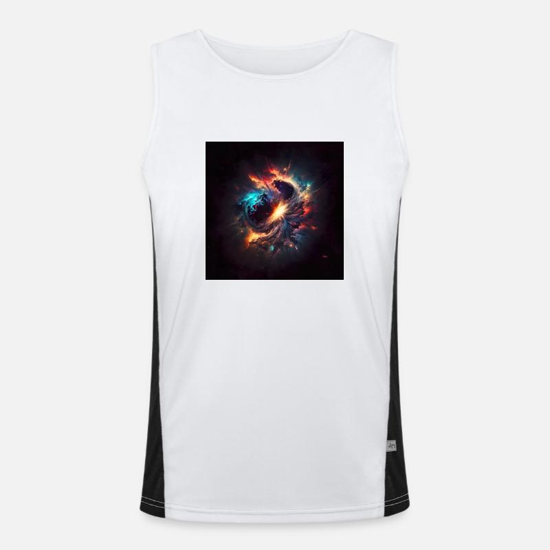Kosmisches Universum Nr. 1 Funktionelles Kontrast-Tank Top für Männer 