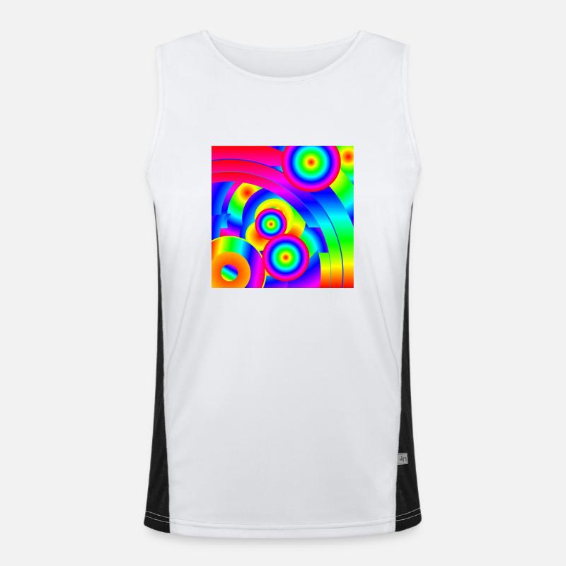 Abstract Comet Men's Functional Contrast Tank Top 