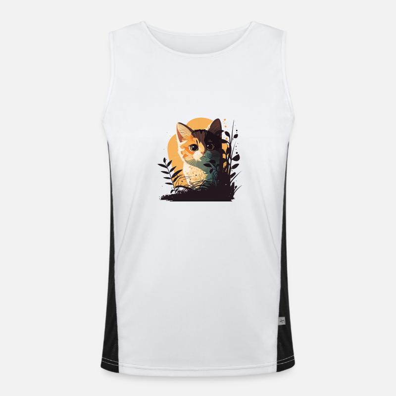 KITTEN Funktionelles Kontrast-Tank Top für Männer 