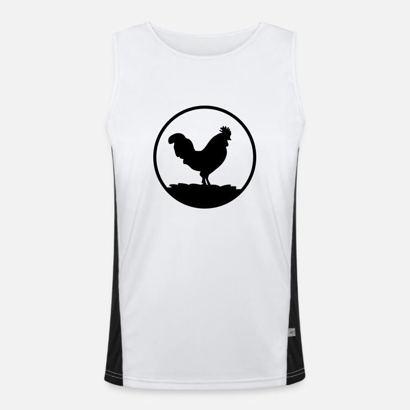 hahn Funktionelles Kontrast-Tank Top für Männer 