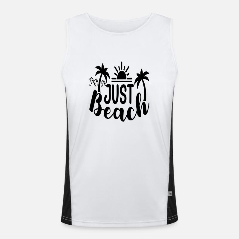 Just Beach Men's Functional Contrast Tank Top 