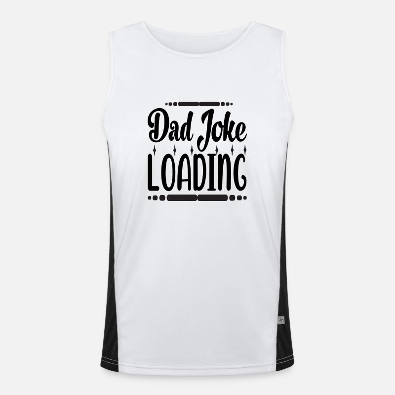 Dad Joke Loading Funktionelles Kontrast-Tank Top für Männer 