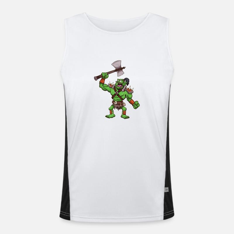 Trollhäuptling Funktionelles Kontrast-Tank Top für Männer 