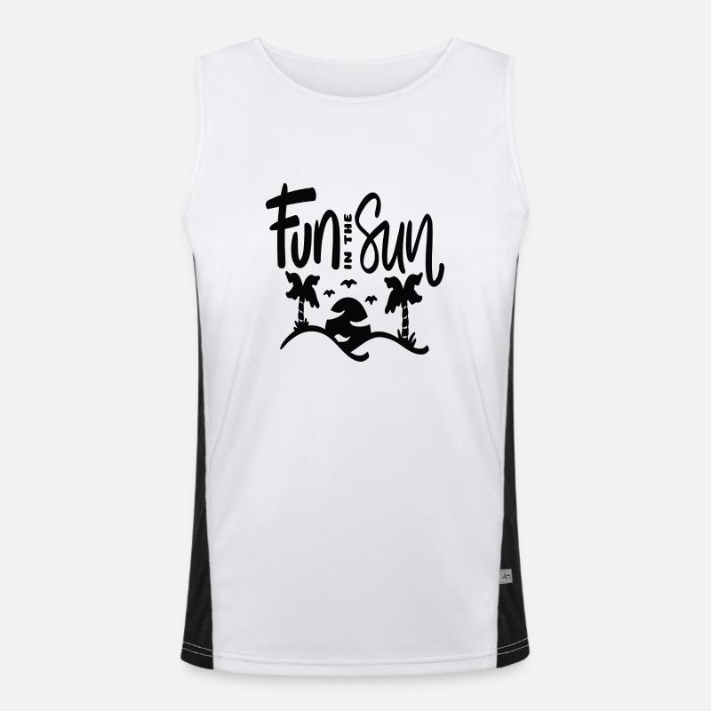 S’amuser au soleil Débardeur respirant contrasté Homme 