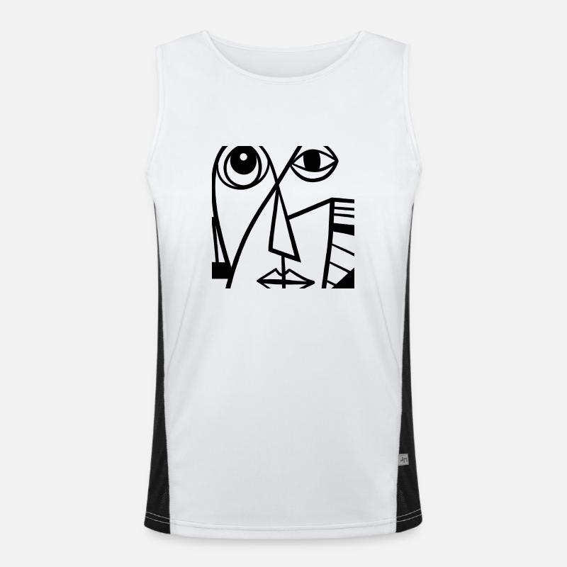 Pica Art1s Funktionelles Kontrast-Tank Top für Männer 