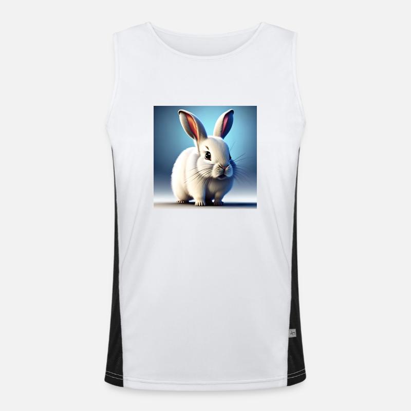 White rabbit Men's Functional Contrast Tank Top 