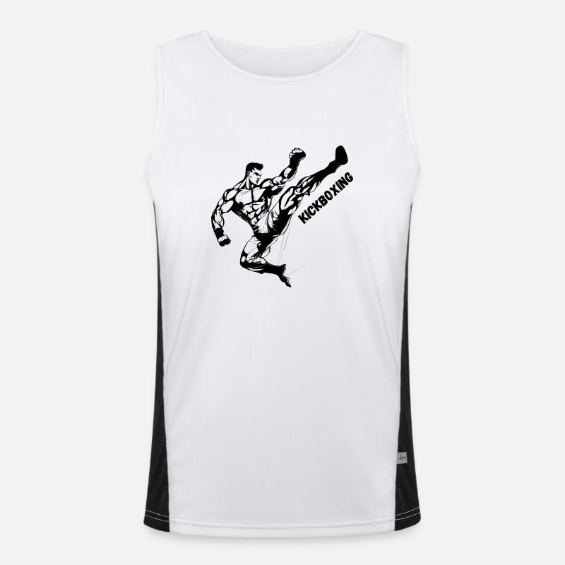 Kickboxing Kick Men's Functional Contrast Tank Top 