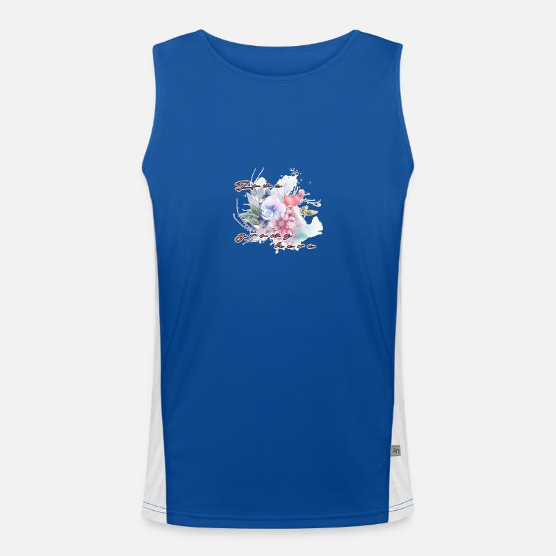 Love grows here Funktionelles Kontrast-Tank Top für Männer 