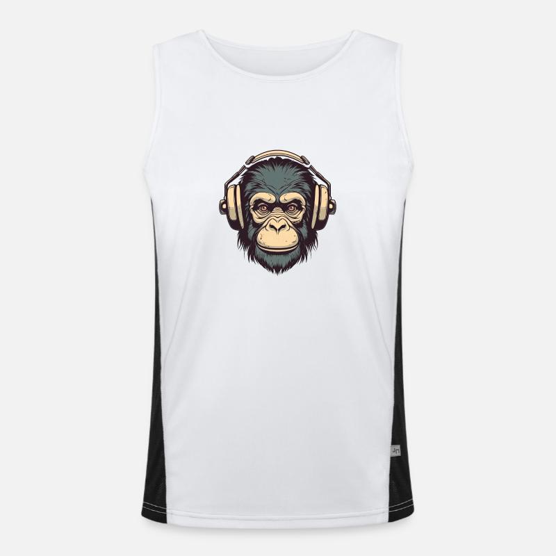 Funky Bloody Monkey Men's Functional Contrast Tank Top 