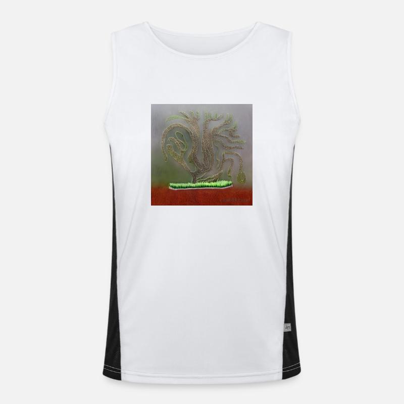 wonderful old tree Men's Functional Contrast Tank Top 