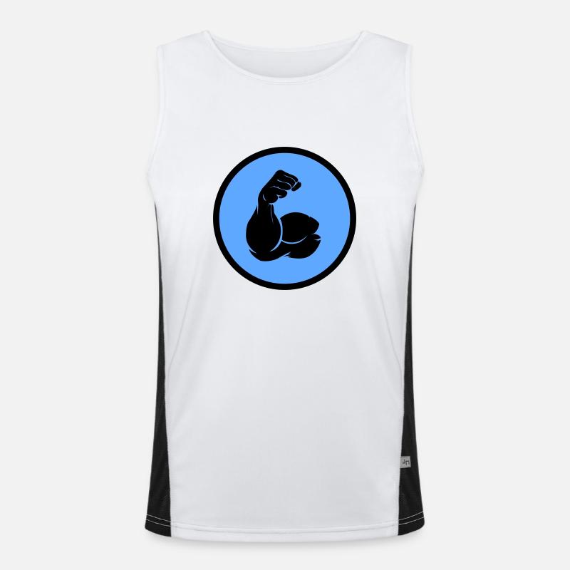biceps Débardeur respirant contrasté Homme 