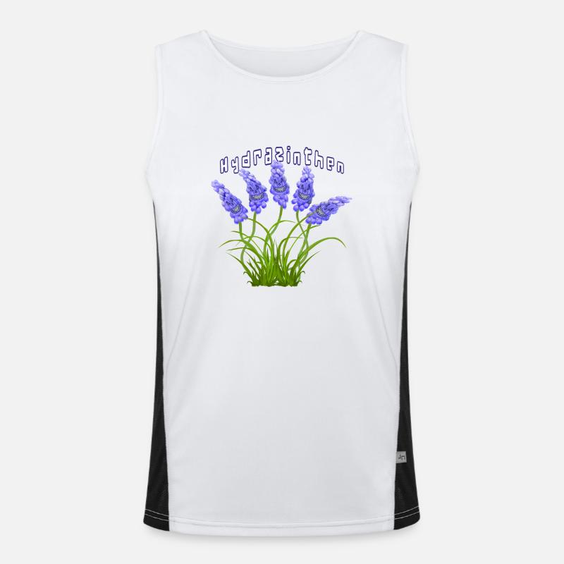 Hydrazinthen - Hydra-Hyazinthen Funktionelles Kontrast-Tank Top für Männer 
