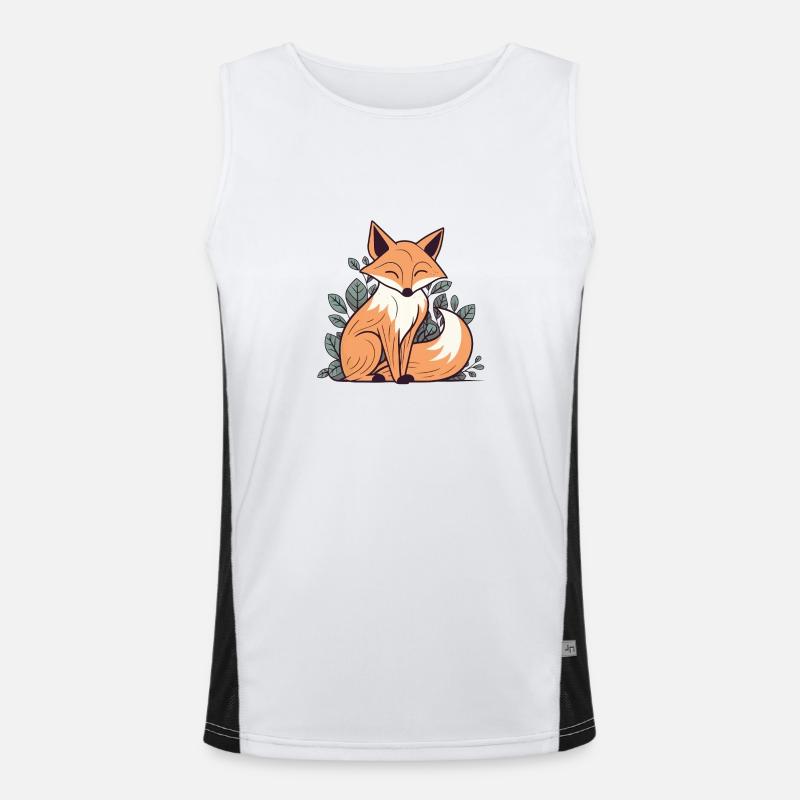 Fuchs Funktionelles Kontrast-Tank Top für Männer 