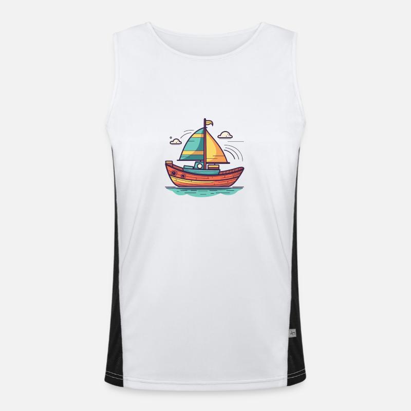 Boot Funktionelles Kontrast-Tank Top für Männer 