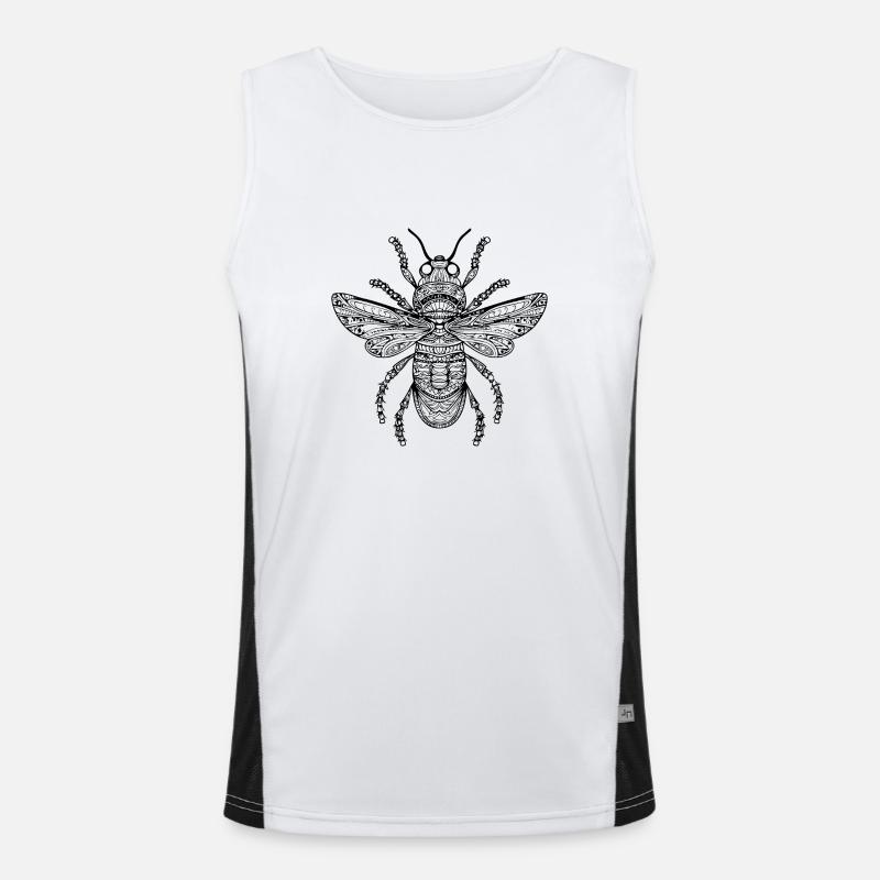 Insects, creepy-crawlies, arthropods Men's Functional Contrast Tank Top 