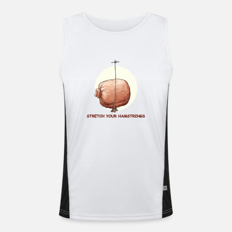 Dehnt euch! Funktionelles Kontrast-Tank Top für Männer 