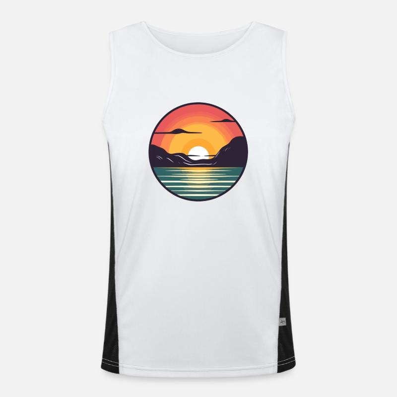 Sunset Men's Functional Contrast Tank Top 