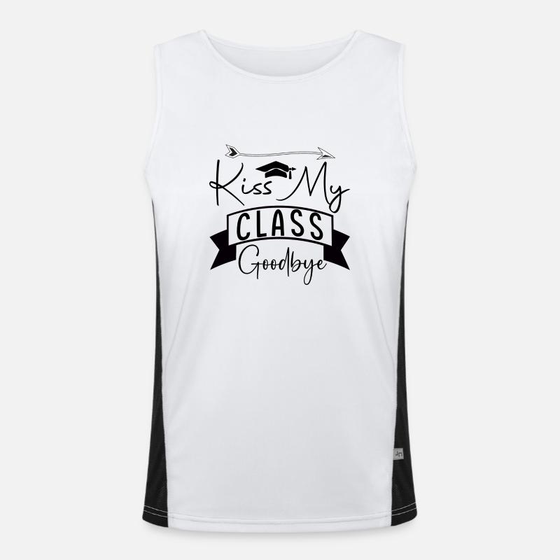 Kiss my Class Goodbye Funktionelles Kontrast-Tank Top für Männer 