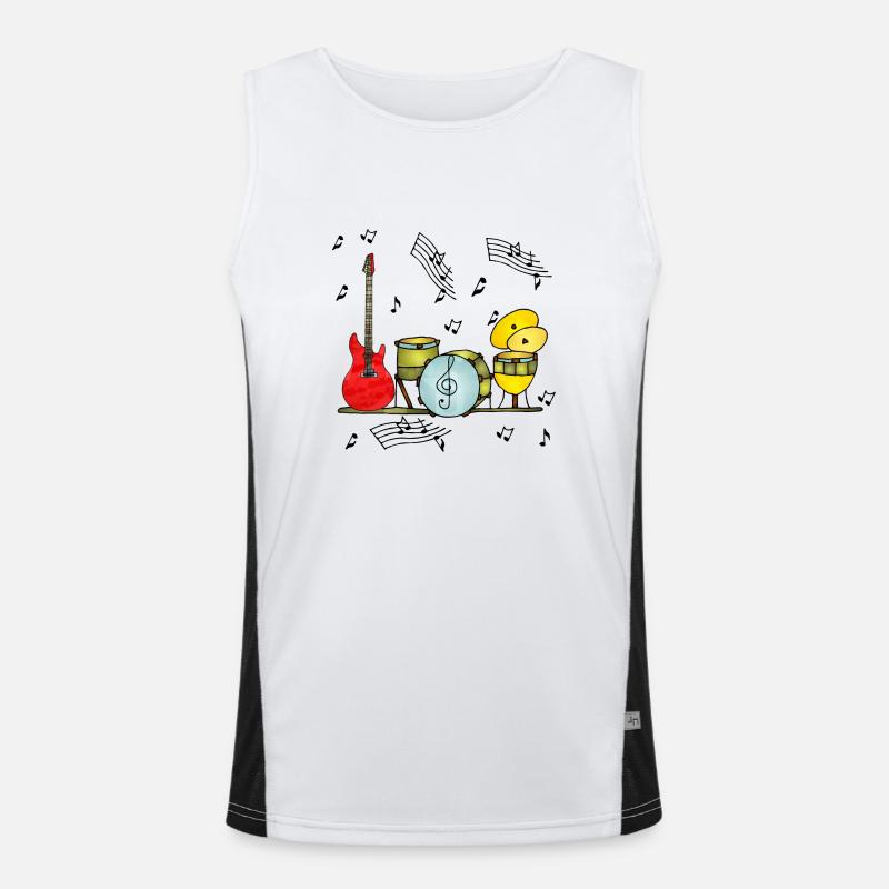 Musical instruments Men's Functional Contrast Tank Top 