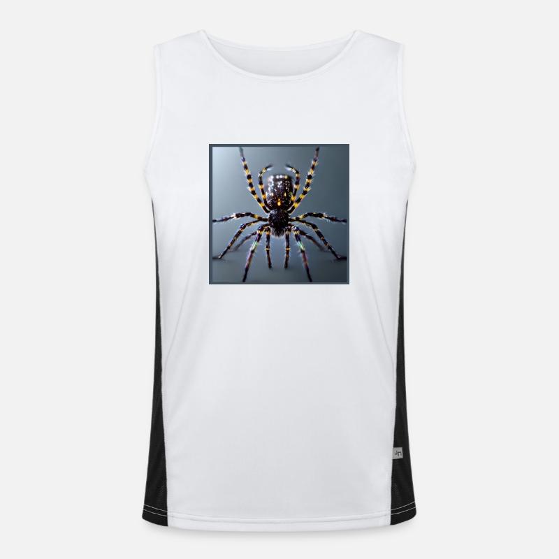 Red-knee tarantula Men's Functional Contrast Tank Top 