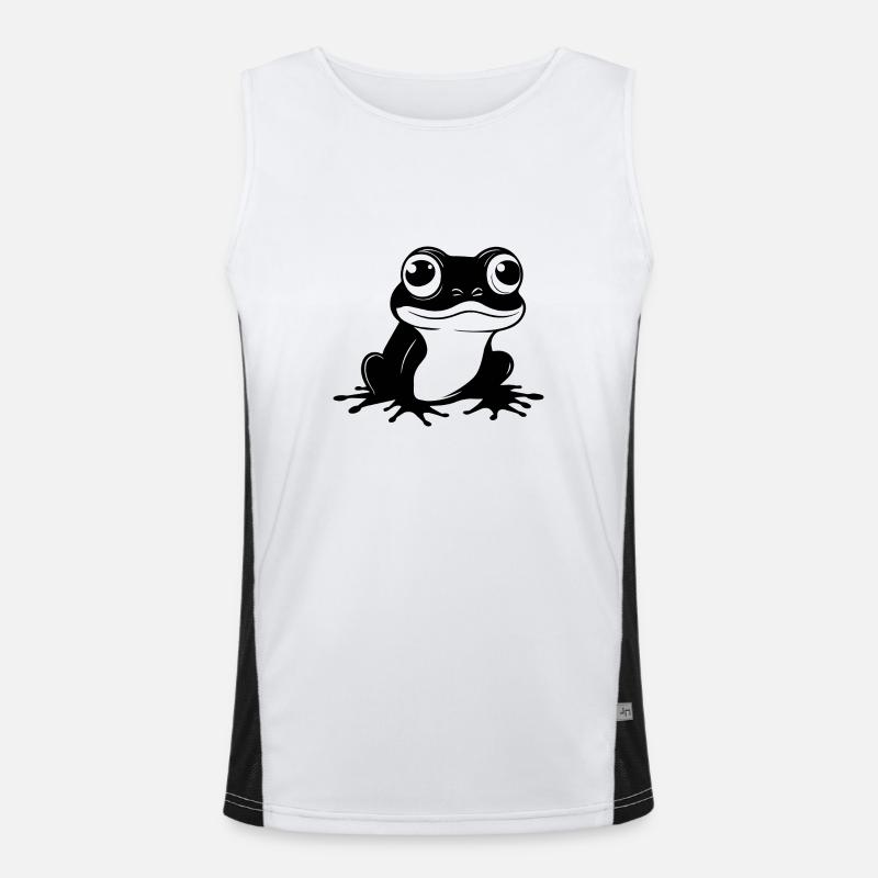 Frog Amphibian Toad Men's Functional Contrast Tank Top 