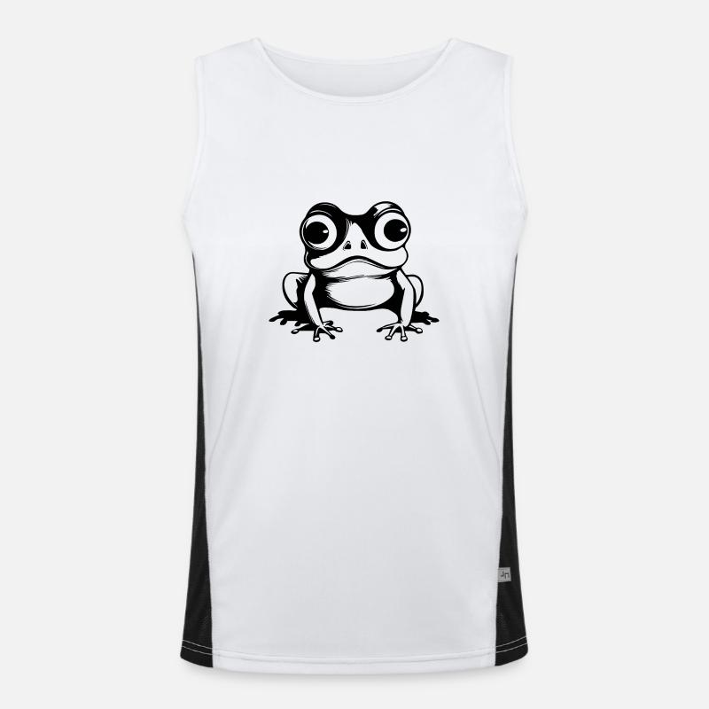 Frog Amphibian Toad Men's Functional Contrast Tank Top 