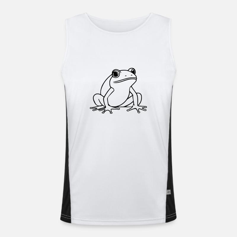 Frog Amphibian Toad Men's Functional Contrast Tank Top 