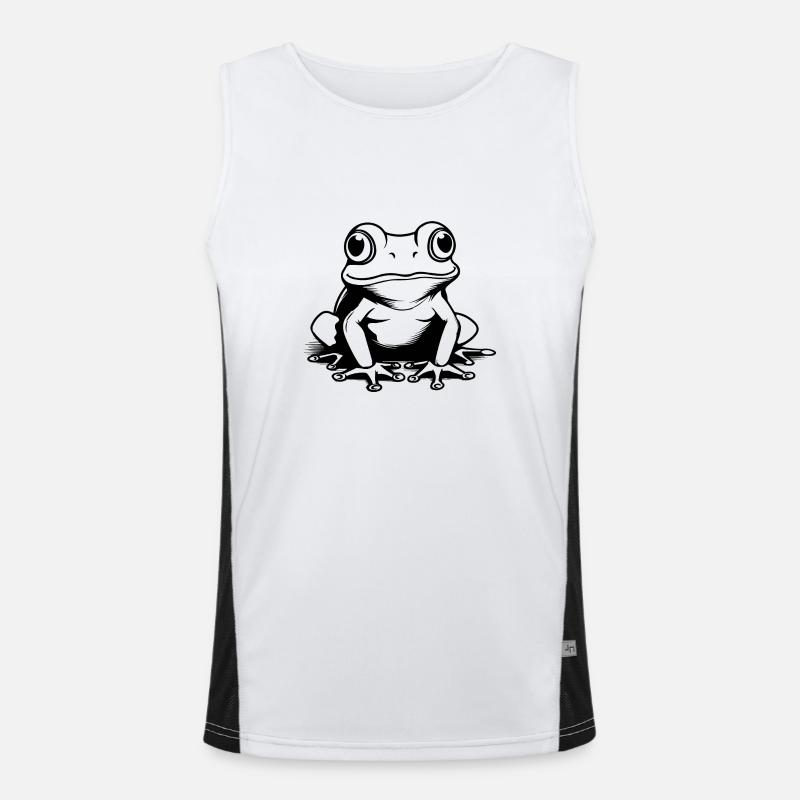 Frog Amphibian Toad Men's Functional Contrast Tank Top 