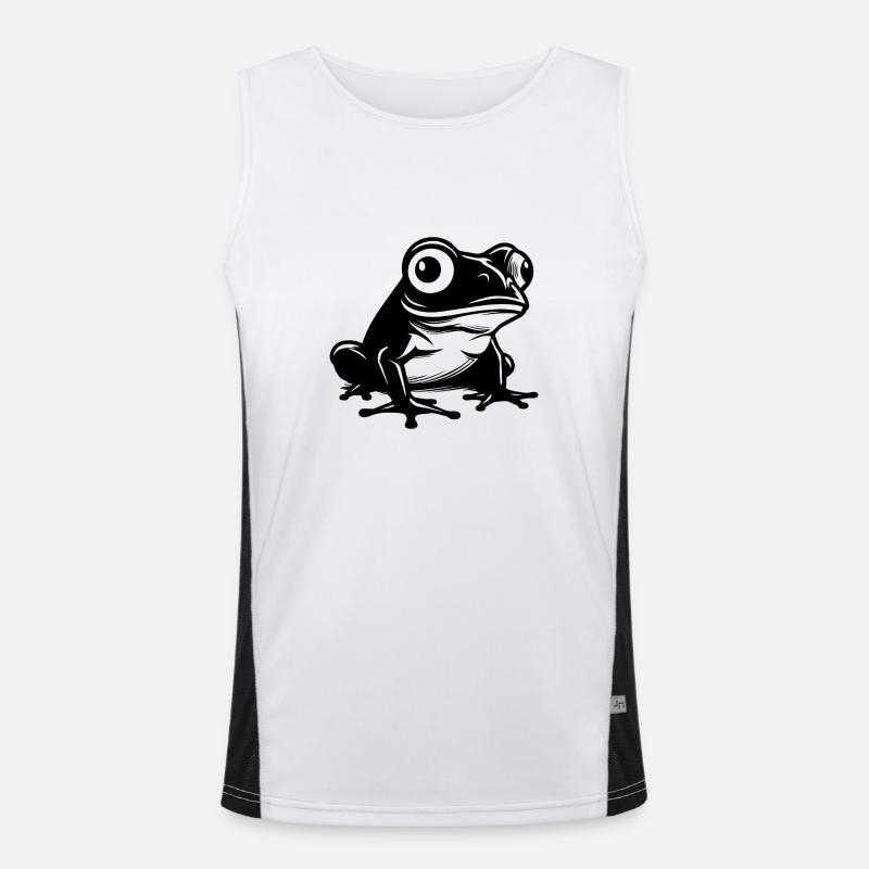 Frog Amphibian Toad Men's Functional Contrast Tank Top 