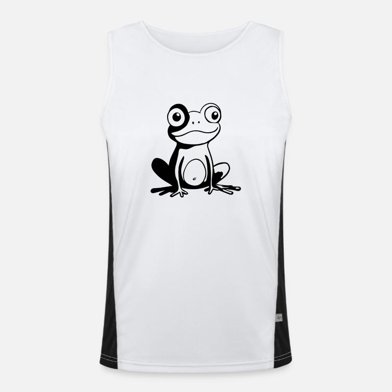 Frog Amphibian Toad Men's Functional Contrast Tank Top 