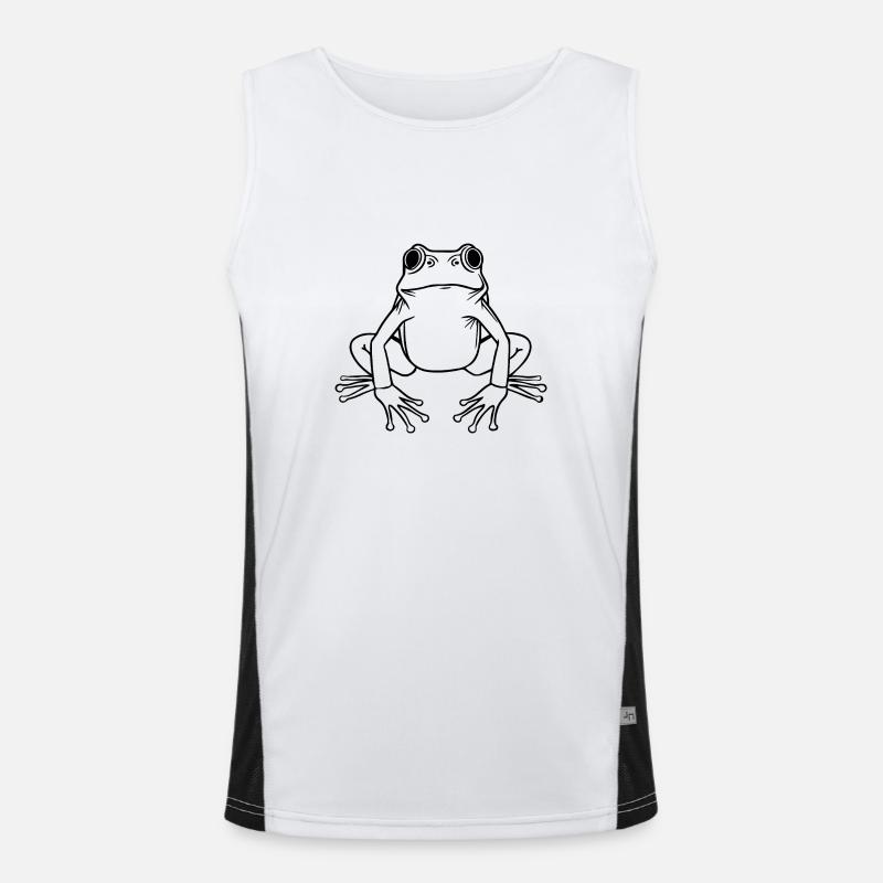 Frog Amphibian Toad Men's Functional Contrast Tank Top 