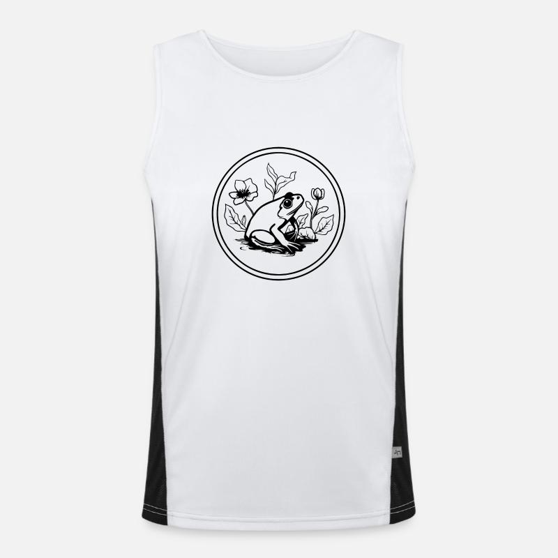 Frog Amphibian Toad Men's Functional Contrast Tank Top 