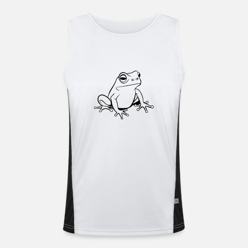 Frog Amphibian Toad Men's Functional Contrast Tank Top 