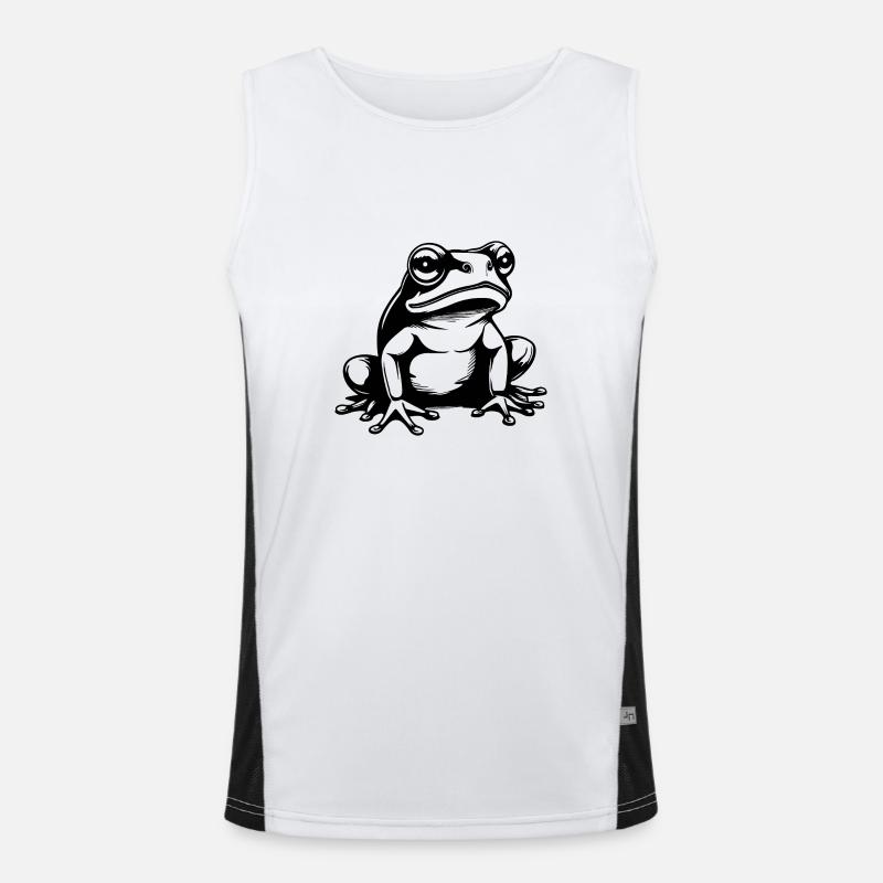 Frog Amphibian Toad Men's Functional Contrast Tank Top 