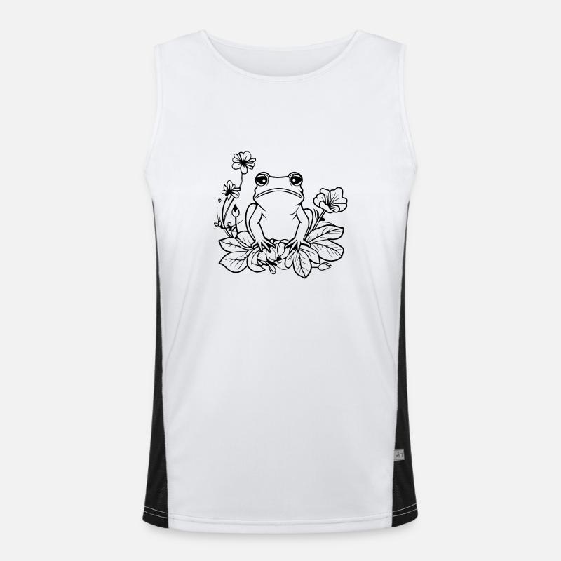 Frog Amphibian Toad Men's Functional Contrast Tank Top 