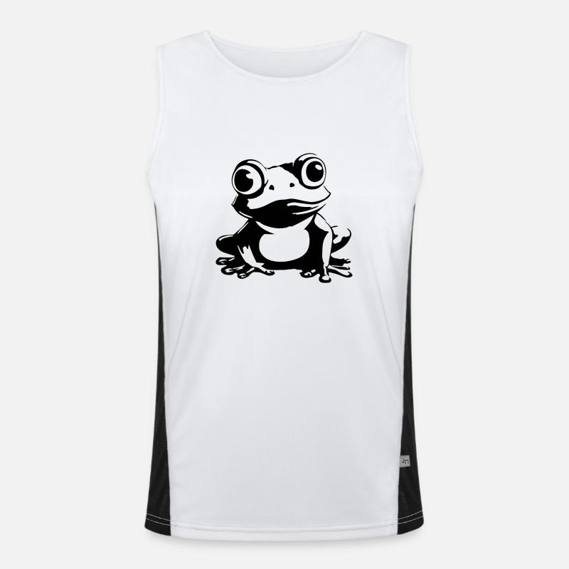 Frog Amphibian Toad Men's Functional Contrast Tank Top 