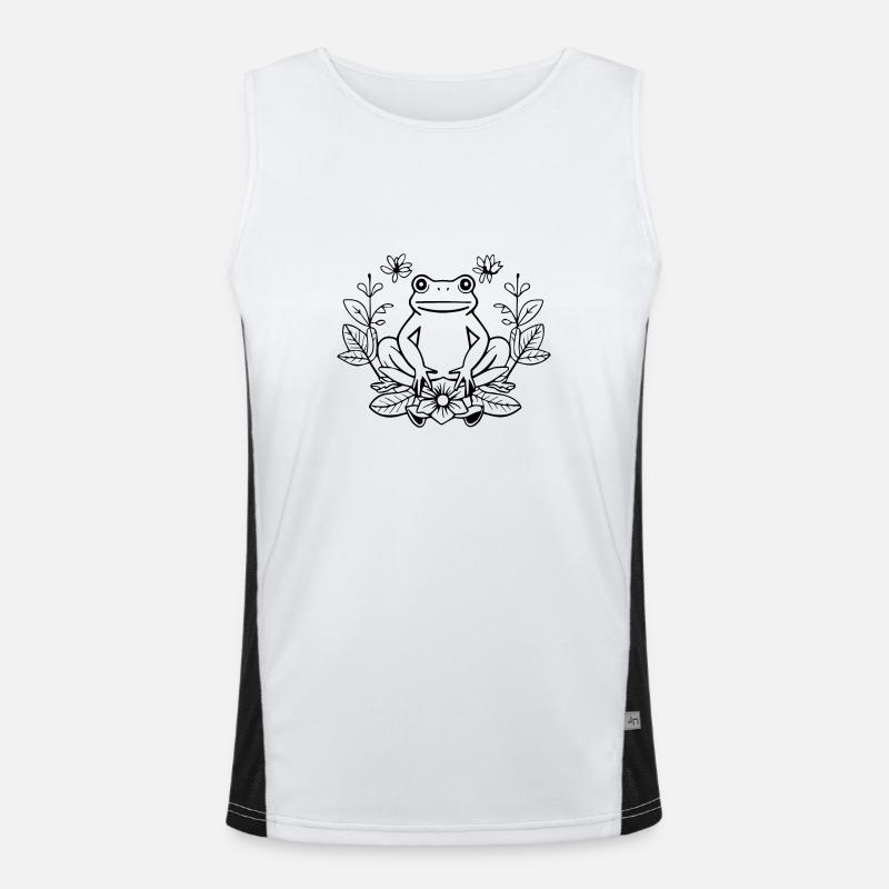Frog Amphibian Toad Men's Functional Contrast Tank Top 